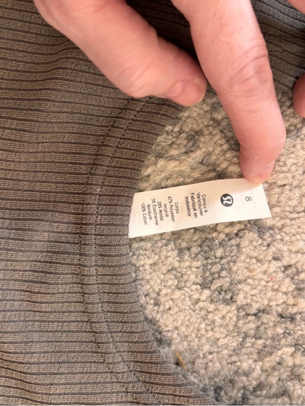 Lululemon Softstreme Ribbed Crop Tank in Nomad - Picture 2 of 3